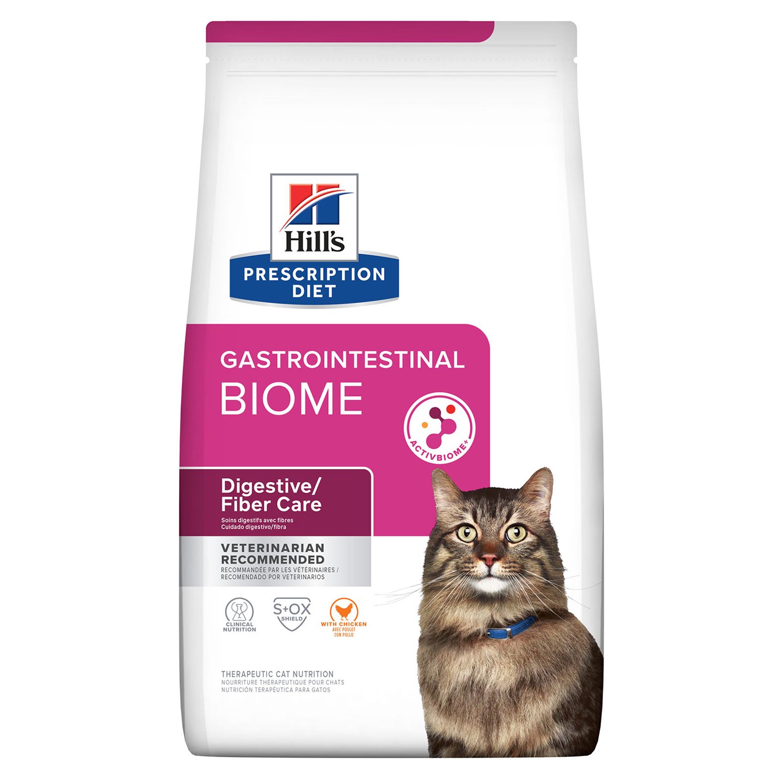 Hill's Prescription Diet Gastrointestinal Biome Digestive Fiber Care with Chicken Dry Cat Food