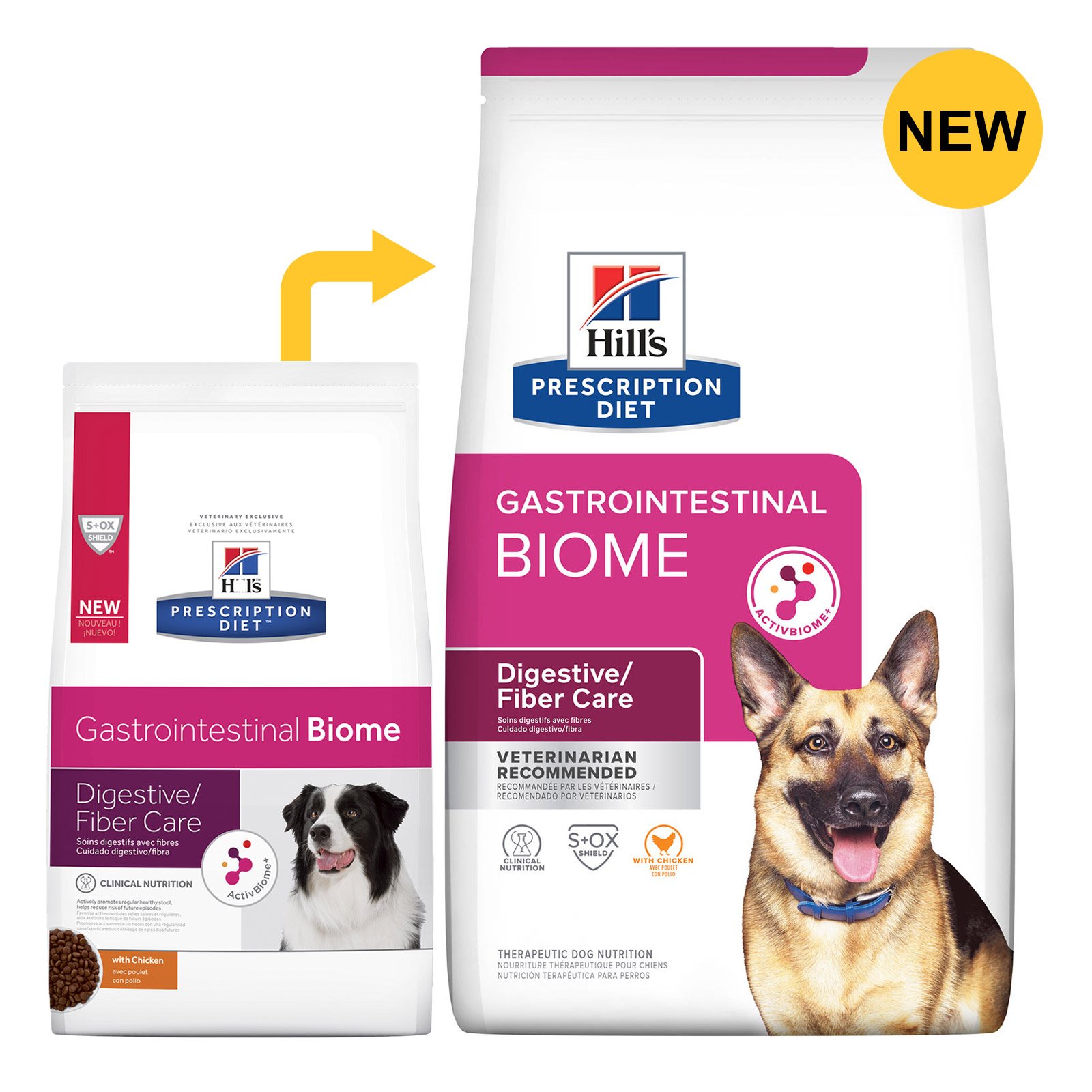 Hill's Prescription Diet Gastrointestinal Biome Digestive Fibre Care with Chicken Dry Dog Food 