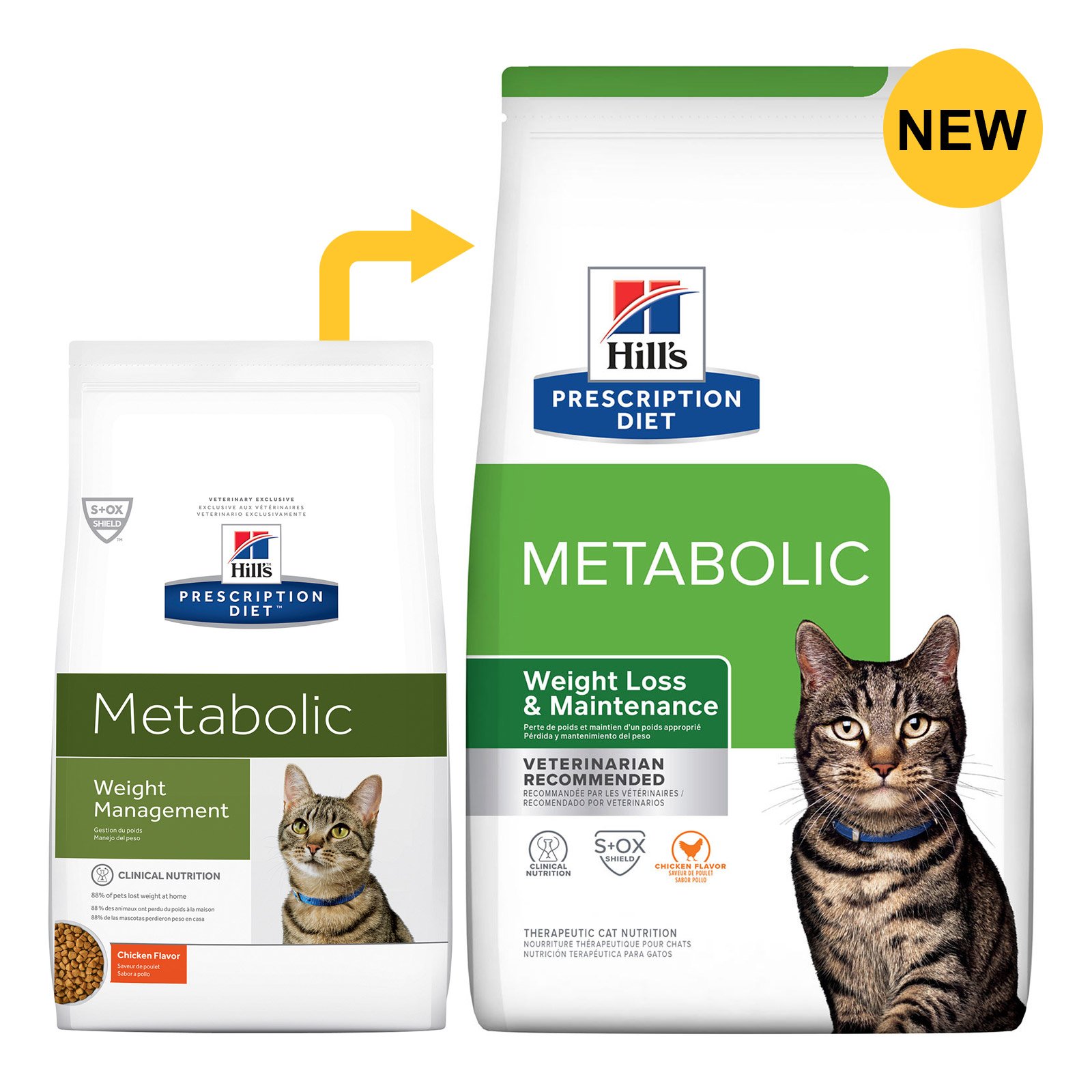 Hill's Prescription Diet Metabolic Weight Management with Chicken Dry Cat Food 