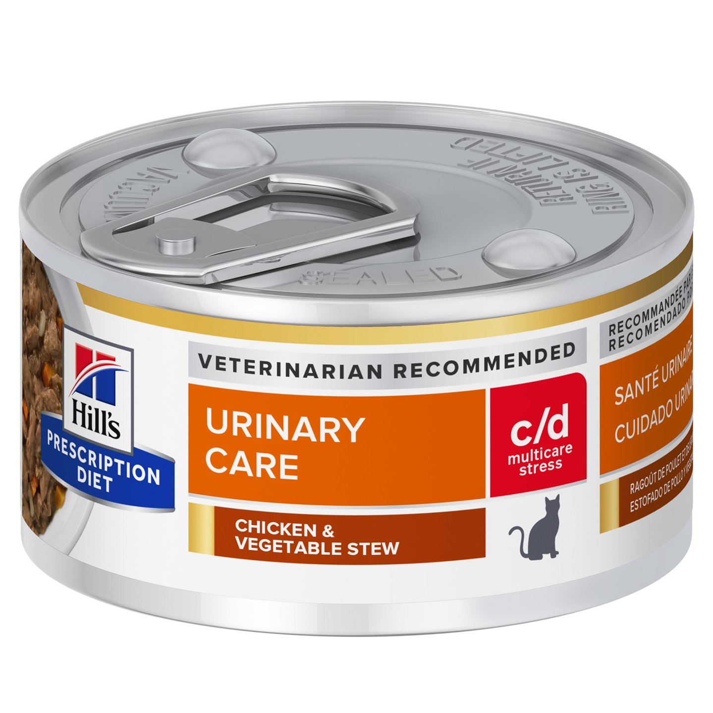 Hill's Prescription Diet c/d Multicare Stress Urinary Care Chicken & Vegetable Stew Canned Cat Food