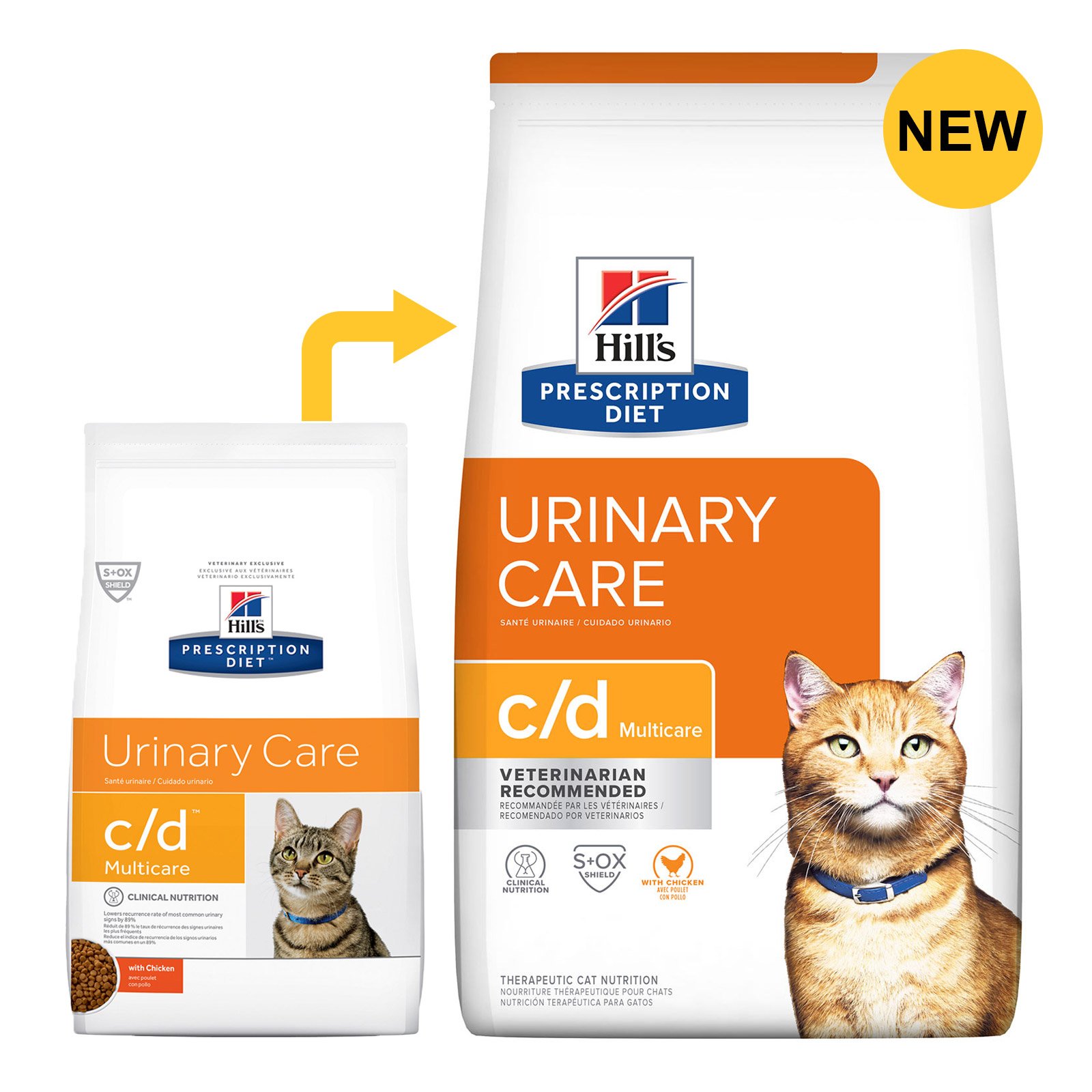 Hill's Prescription Diet c/d Multicare Urinary Care with Chicken Dry Cat Food 