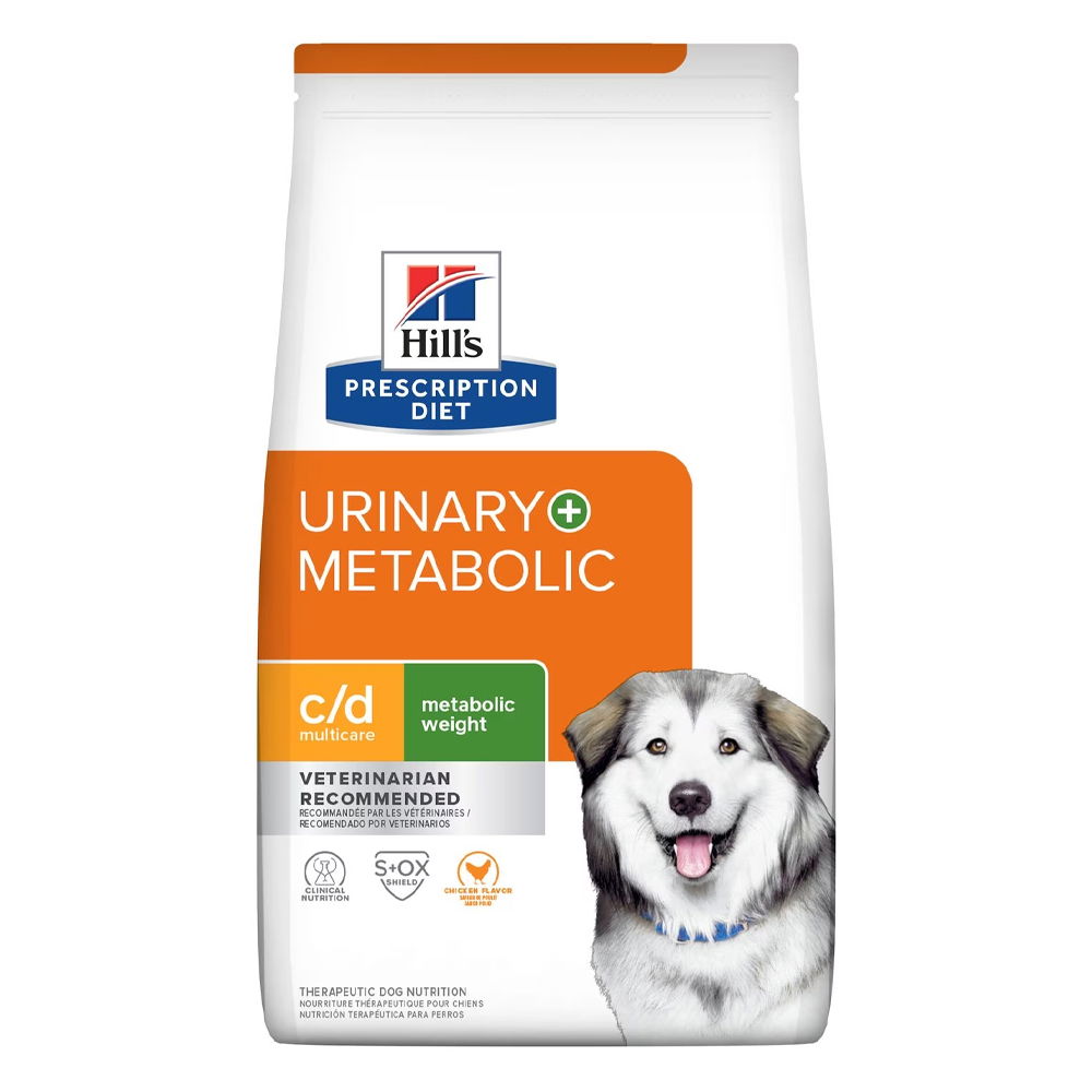 Hill's Prescription Diet c/d Multicare Urinary + Metabolic Weight Chicken Flavour Dry Dog Food