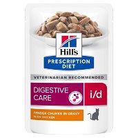 Hill's Prescription Diet i/d Digestive Care with Chicken Cat Wet Pouch 85gmX12