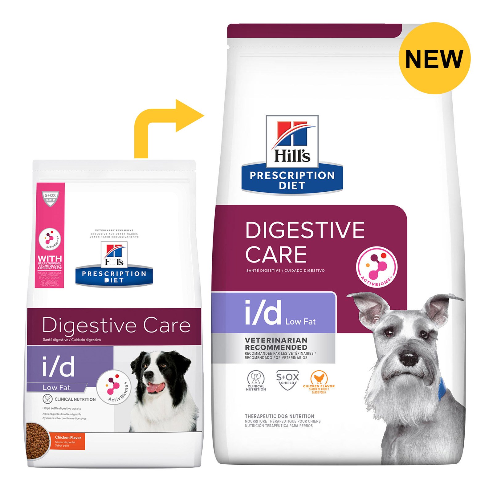 Hill's Prescription Diet i/d Low Fat Digestive Care with Chicken Dry Dog Food 
