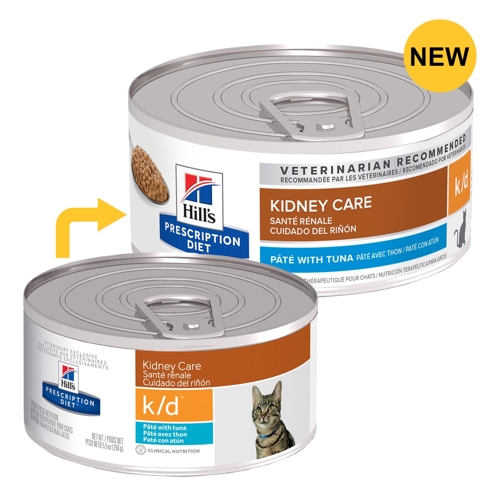 Hill's Prescription Diet k/d Kidney Care with Tuna Canned Cat Food