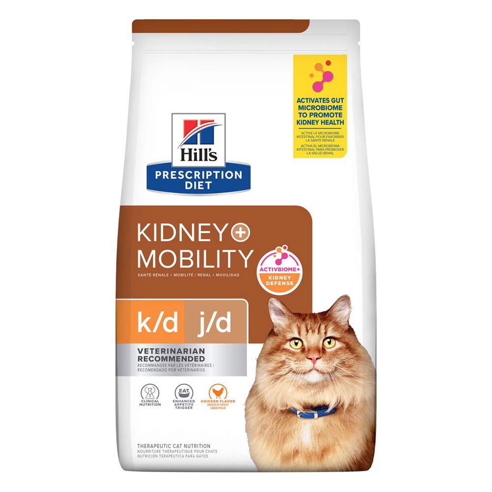 Hill's Prescription Diet k/d Kidney + j/d Mobility Chicken Flavour Dry Cat Food