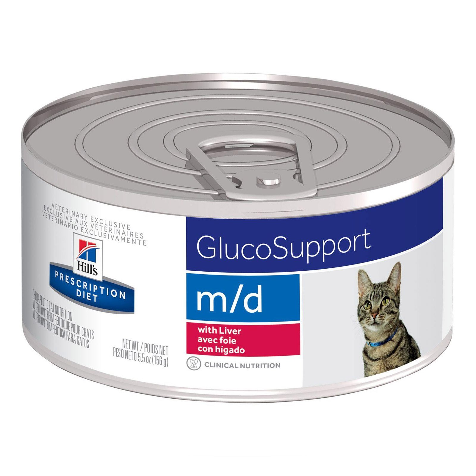 Hill's Prescription Diet m/d GlucoSupport Wet Cat Food 156 Gm * 12