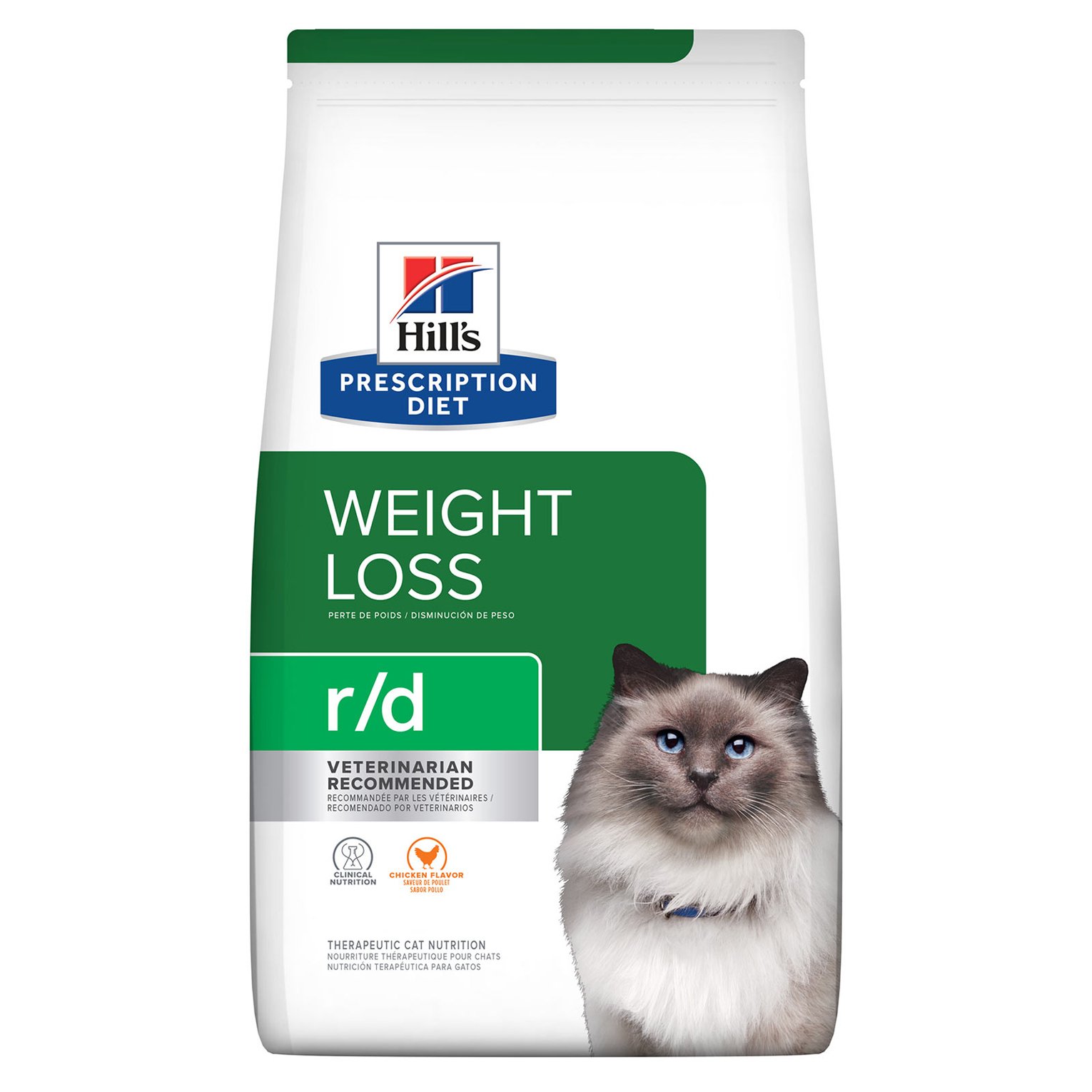 Hill's Prescription Diet r/d Weight Reduction with Chicken Dry Cat Food