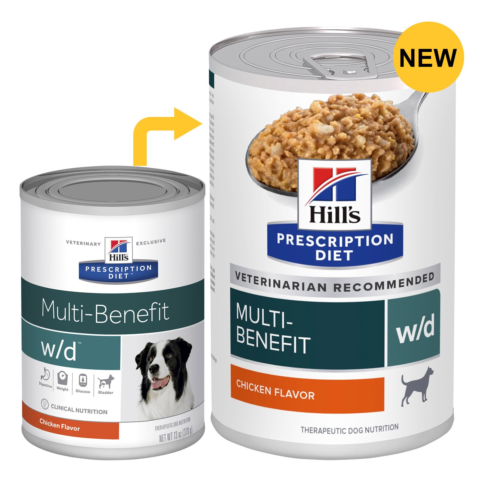 Hill's Prescription Diet w/d Digestive/Weight/Glucose Management Canned Dog Food 370 Gm