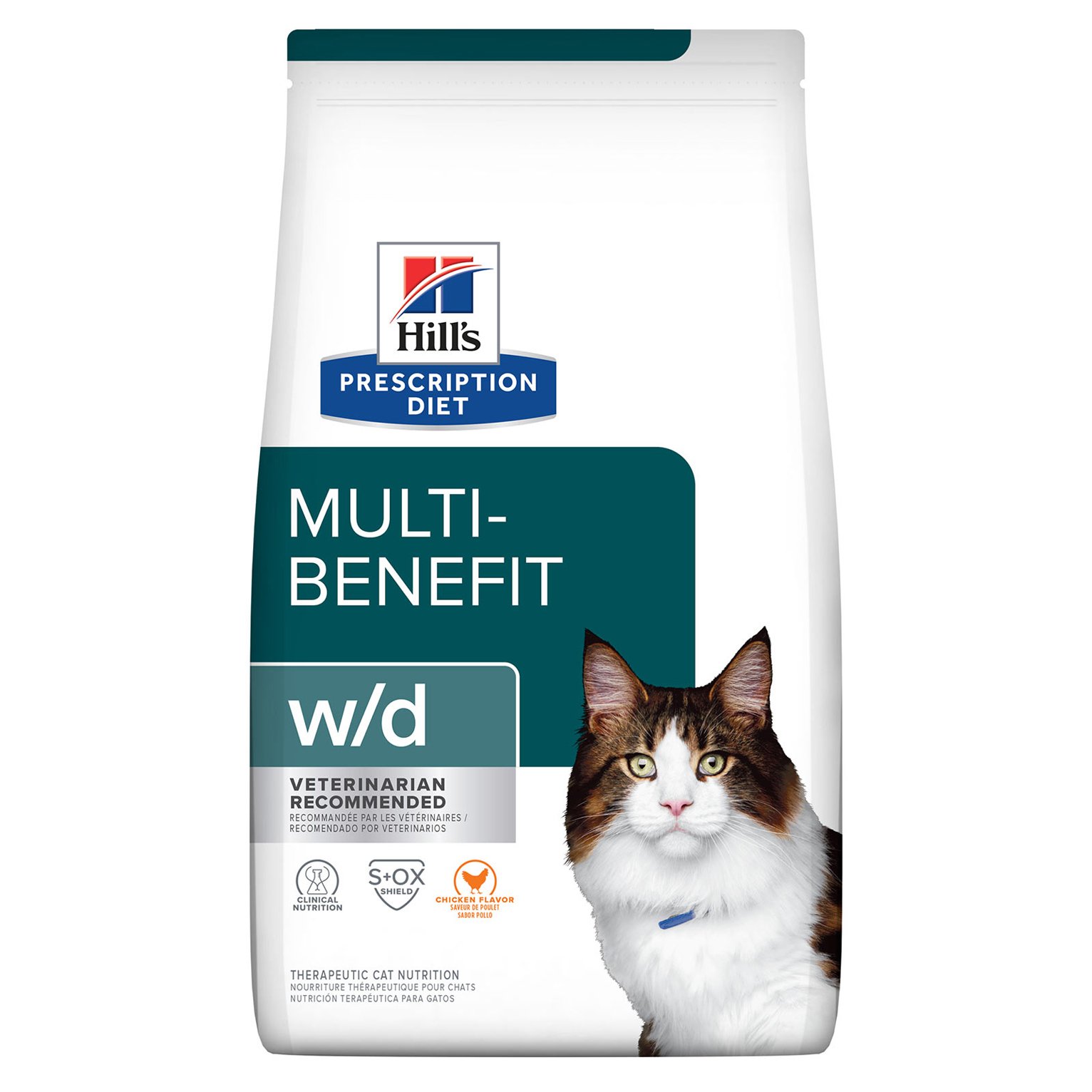 Hill's Prescription Diet w/d Digestive/Weight Management with Chicken Dry Cat Food