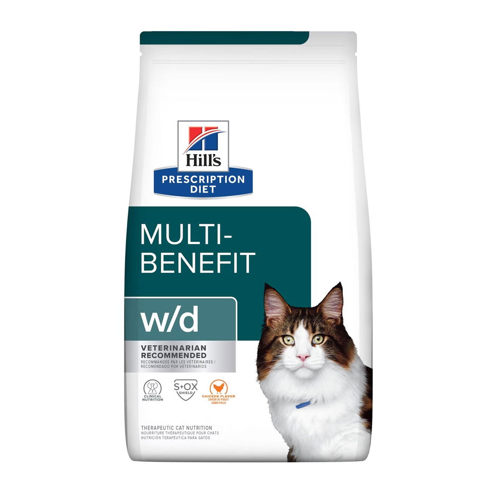 Hill's Prescription Diet w/d Multi-Benefit Chicken Flavour Dry Cat Food