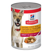 Hill's Science Diet Adult 1-6 Savory Stew with Chicken & Vegetables Wet Dog Food 363 Gm