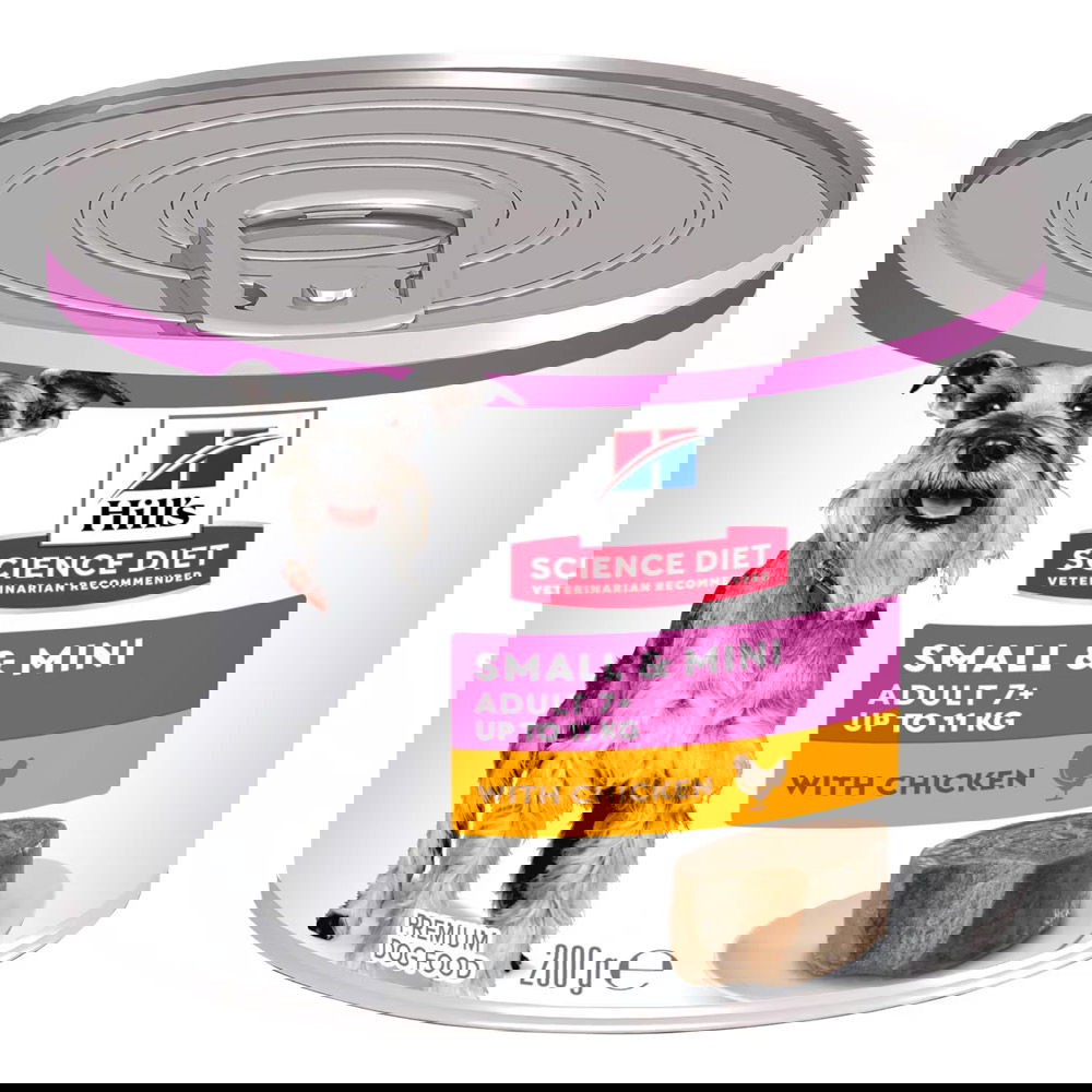 Hill's Science Diet Small & Mini Adult 7+ Mousse with Chicken Wet Dog Food
