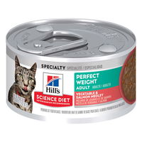 Hill's Science Diet Perfect Weight Adult Vegetable & Salmon Medley Wet Cat Food 82gm