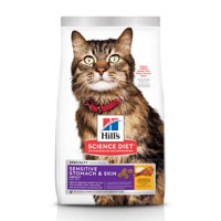Hill's Science Diet Adult Sensitive Stomach & Skin Chicken & Rice Dry Cat Food