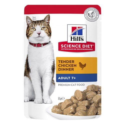Hill's Science Diet Adult 7+ Cat Chicken Wet Pouch 85 gm