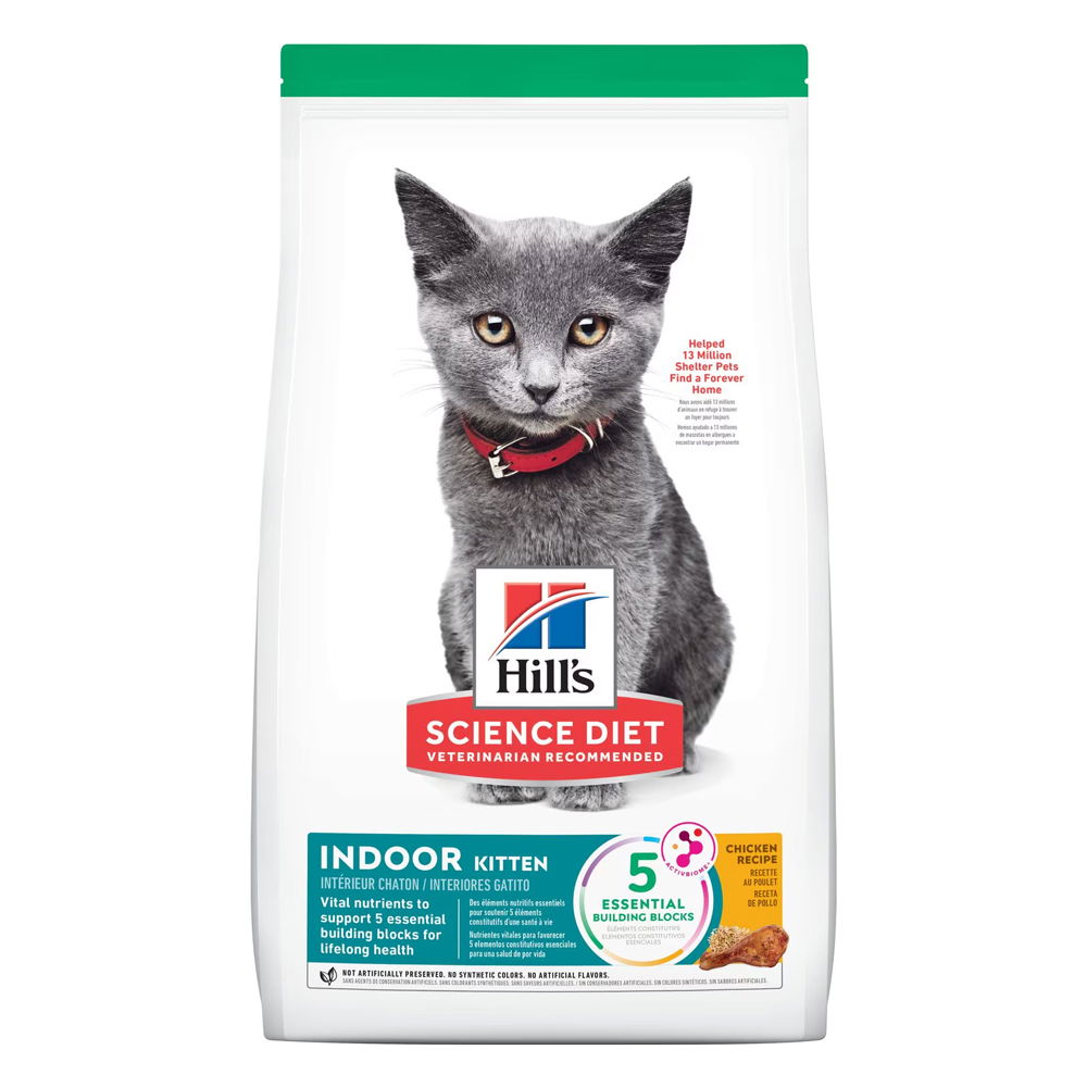 Hill's Science Diet Indoor Kitten Chicken Recipe Dry Cat Food