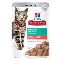 Hill's Science Diet Perfect Weight Adult 1+ with Salmon Wet Cat Food 85gm