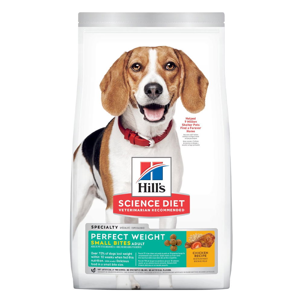 Hill's Science Diet Perfect Weight Small Bites Adult Chicken Recipe Dry Dog Food