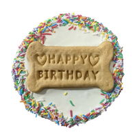 Huds And Toke Birthday Cake Cookie for Dogs - Yoghurt