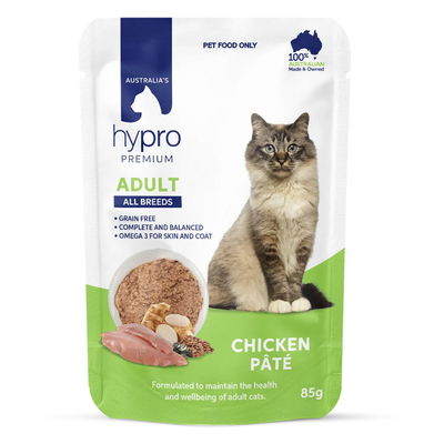 Hypro Premium Adult All Breeds Grain Free Chicken Pate Wet Cat Food