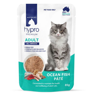 Hypro Premium Adult All Breeds Grain Free Ocean Fish Pate Wet Cat Food