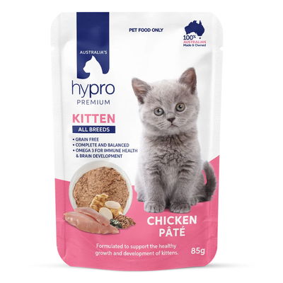 Hypro Premium Kitten All Breeds Grain Free Chicken Pate Wet Cat Food