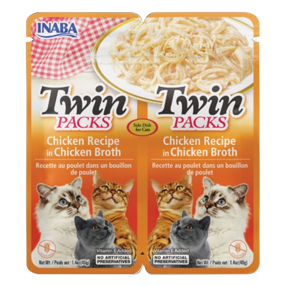 Inaba Twin Packs Chicken Recipe in Chicken Broth for Cats