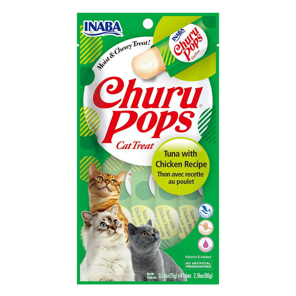 Inaba Churu Pops Tuna with Chicken Recipe Cat Treat