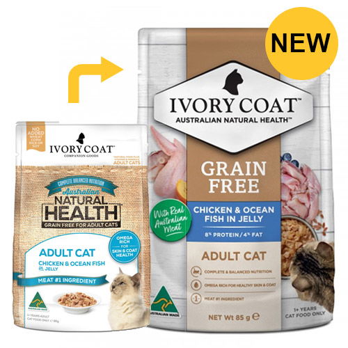 Ivory Coat Grain Free Adult Chicken & Ocean Fish In Jelly Wet Cat Food