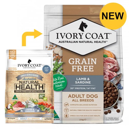 Ivory Coat Dog Adult Grain Free Lamb and Sardine 