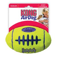 KONG AirDog Nonabrasive Felt Squeaker Toy for Dogs - Football