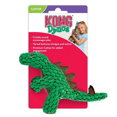 KONG Dynos Crinkle Catnip Toy for Cats