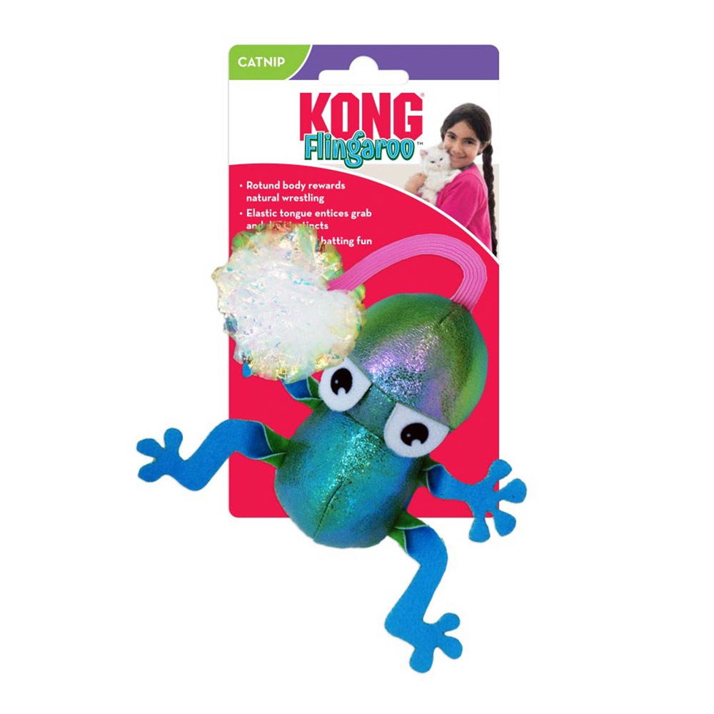 KONG Flingaroo Catnip Crackle Toy for Cats