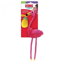 KONG Tropics Crackle Catnip Plush Toy for Cats - Flamingo