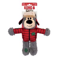 KONG Knots Wild Snuggle Plush Toy for Dogs - Xmas Bear