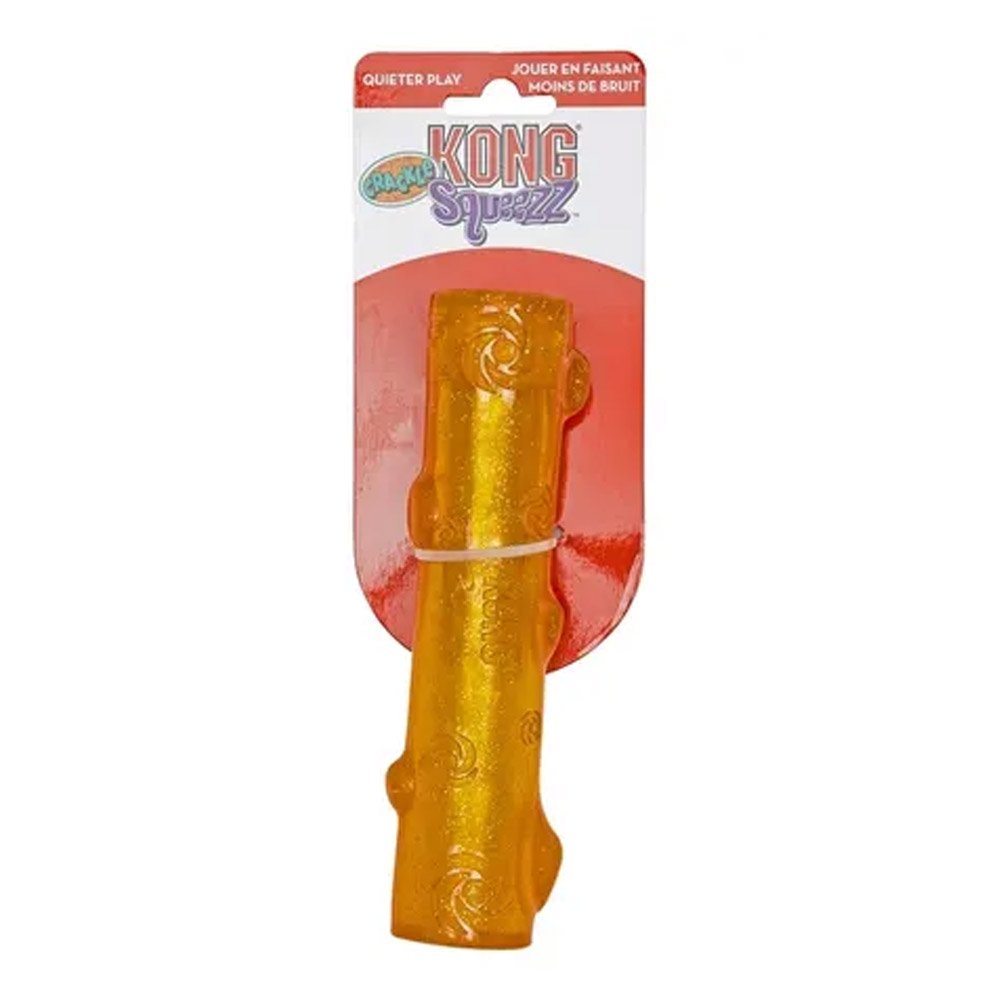 KONG Squeezz Crackle Squeaker Fetch Toy for Dogs
