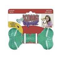 KONG Squeezz Dental Rubber Toy for Dogs - Bone