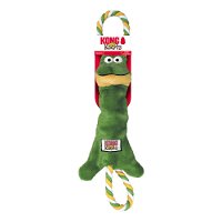 KONG Knots Tugger Squeaker Fetch Toy for Dogs - Frog