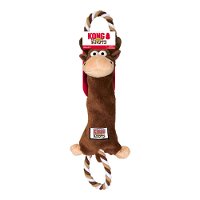 KONG Knots Tugger Squeaker Fetch Toy for Dogs - Monkey