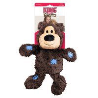 KONG Knots Wild Snuggle Plush Toy for Dogs - Bear