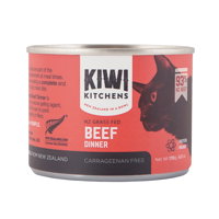 Kiwi Kitchens NZ Grass Fed Grain Free Beef Dinner Canned Wet Cat Food 170 Gms