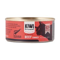 Kiwi Kitchens NZ Grass Fed Grain Free Beef Dinner Canned Wet Cat Food 85 Gms