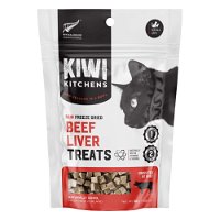 Kiwi Kitchens Raw Freeze Dried Beef Liver Cat Treats 