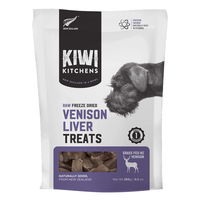 Kiwi Kitchens Raw Freeze Dried Venison Liver Grain Free Treats For Dogs