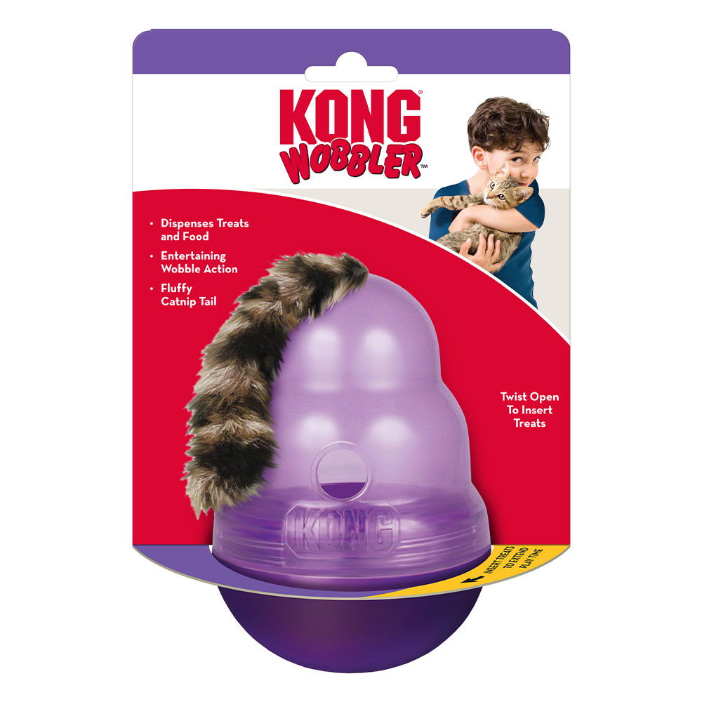 KONG Wobbler Treat Dispenser Toy for Cats