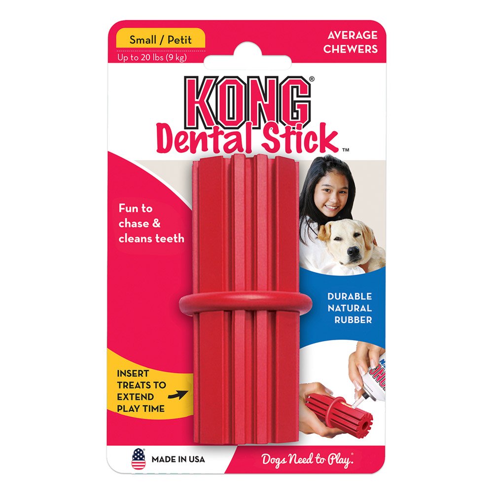 KONG Dental Stick Rubber Toy for Dogs