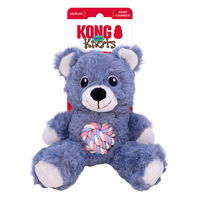 KONG Knots Teddy Squeaker Toy for Dogs - Assorted Colors