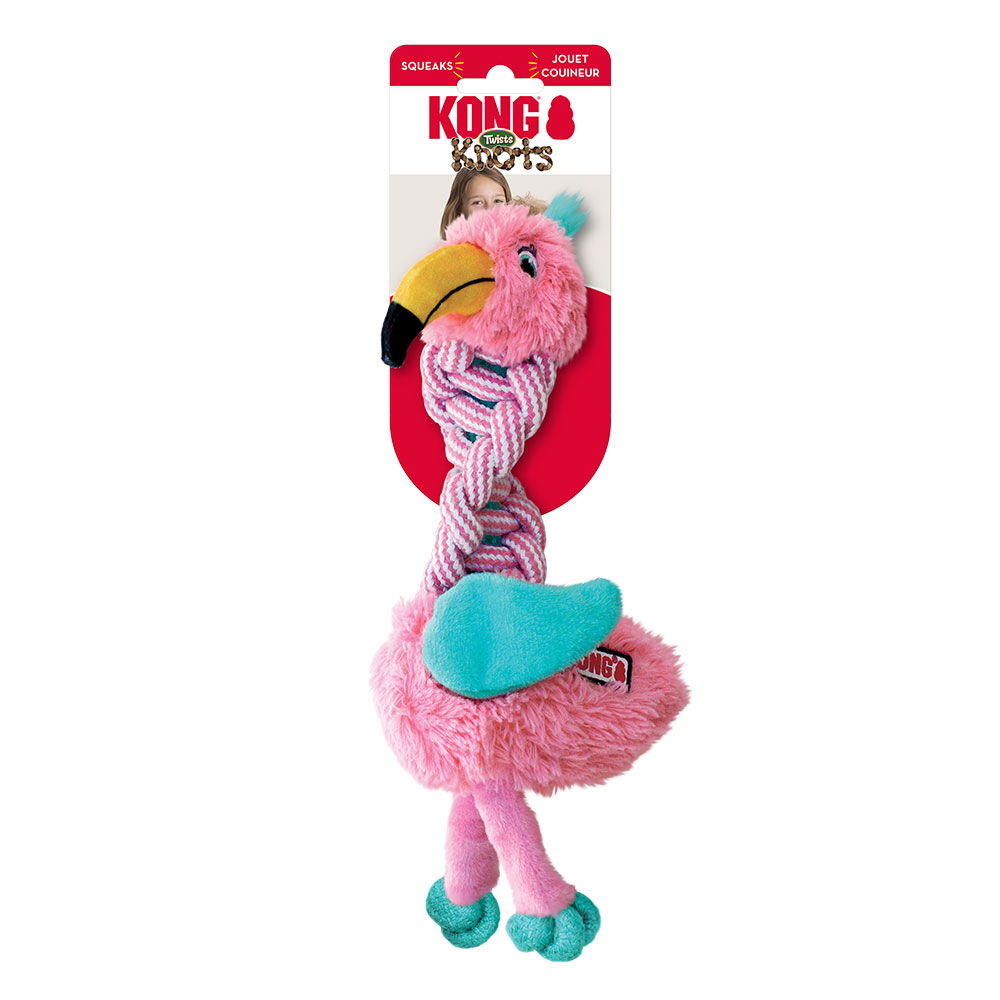 KONG Knots Twists Squeaker Toy for Dogs