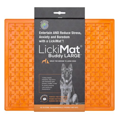 LickiMat Classic Buddy XL Dog Orange